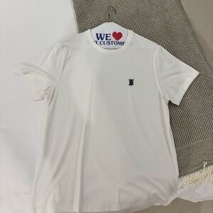 Burberry White Short Sleeve Tee